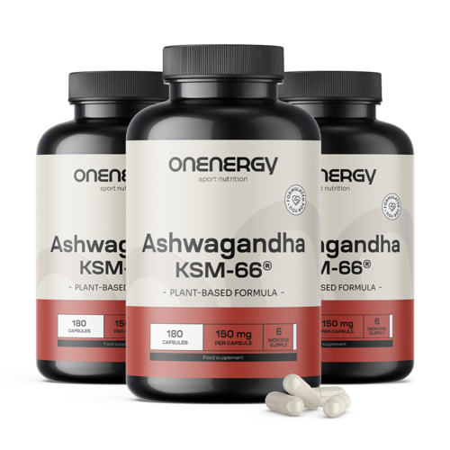 3x Ashwagandha KSM-66®, ensemble 540 gélules