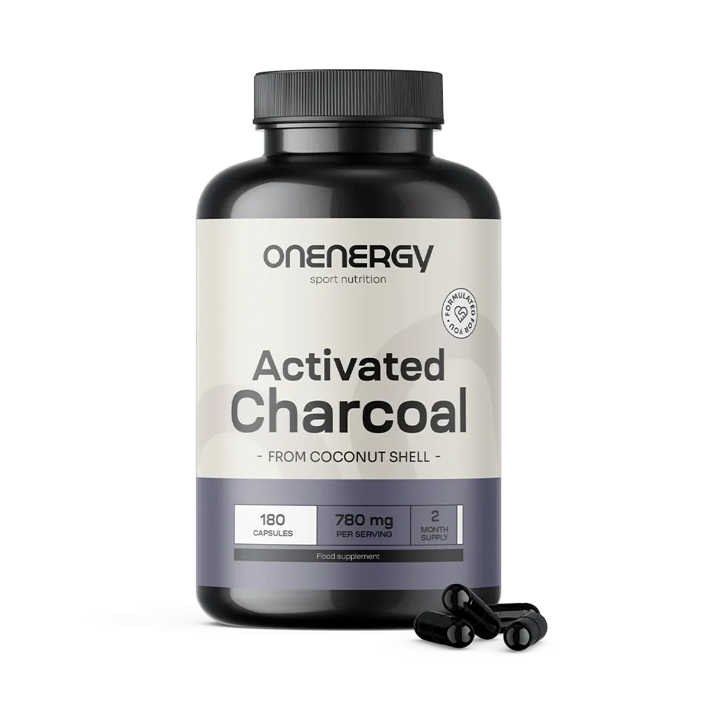 Charbon actif 780 mg – à partir de coques de noix de coco.