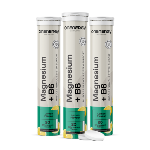 3x Magnésium + vitamine B6 - comprimés effervescents, ensemble 60 comprimés effervescents