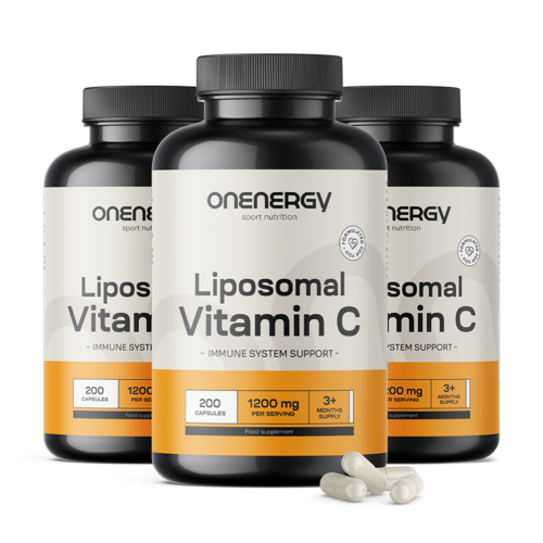 3x Vitamine C liposomale 1200 mg, ensemble 600 gélules