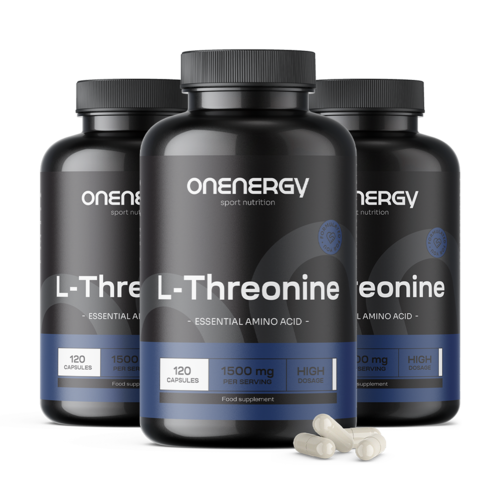 3x L-thréonine 1500 mg, ensemble 360 gélules