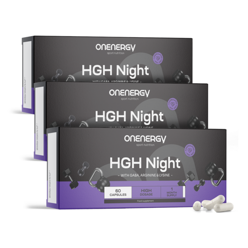 3x HGH Night – Natural HGH Booster, ensemble 180 gélules