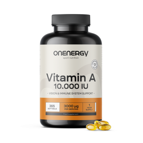 Vitamine A 10.000 UI, 365 gélules molles