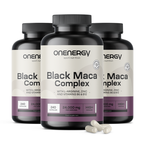 3x Complexe de maca noire 24 000 mg, ensemble 720 gélules