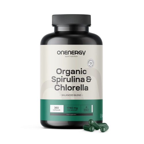 BIO Spiruline et chlorella, 360 gélules