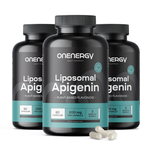 3x Apigénine liposomale 200 mg, ensemble 180 gélules