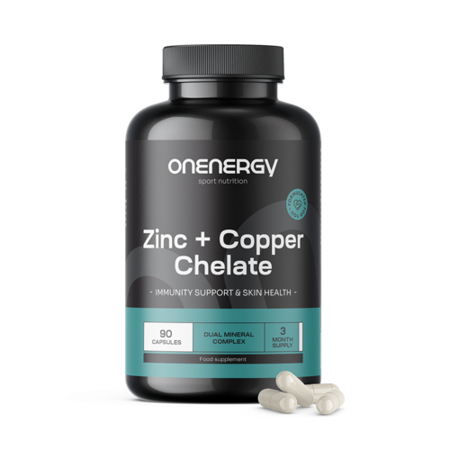 Zinc + chélate de cuivre, 90 gélules