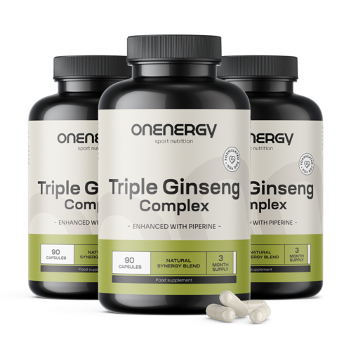 3x Complexe triple ginseng, ensemble 270 gélules