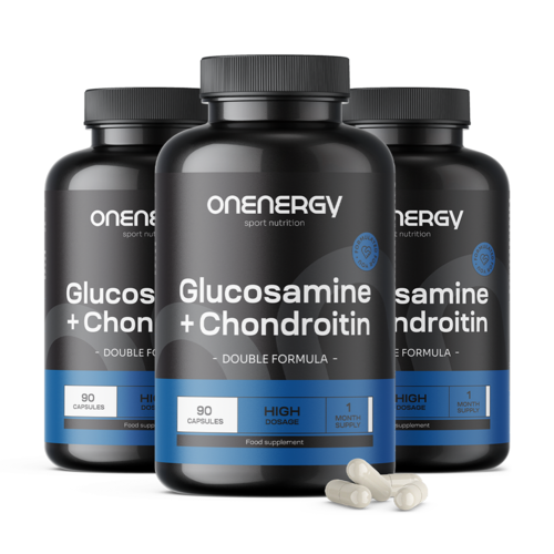 3x Glucosamine + chondroïtine, ensemble 270 gélules