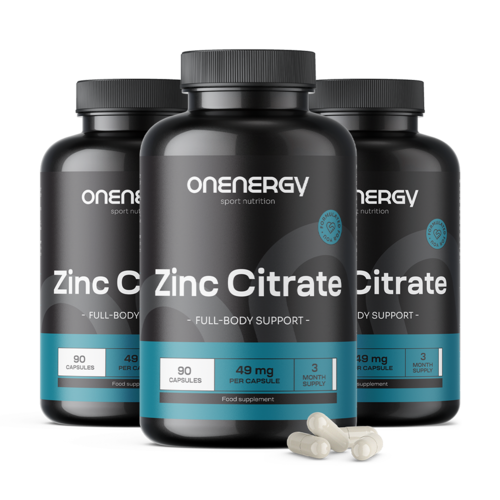 3x Citrate de zinc, ensemble 270 gélules