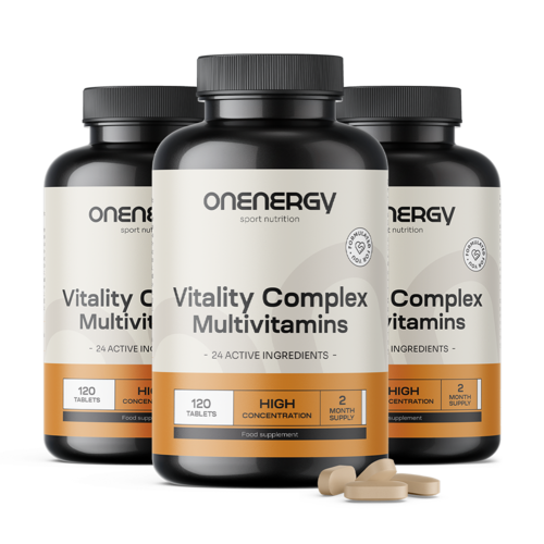 3x Vitality Complex – multivitamines, ensemble 360 comprimés