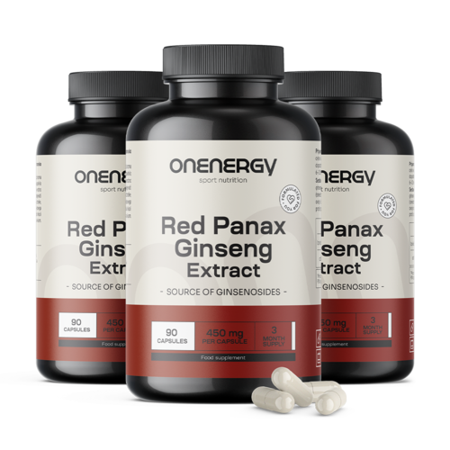 3x Ginseng rouge (Red Panax Ginseng) – extrait, ensemble 270 gélules