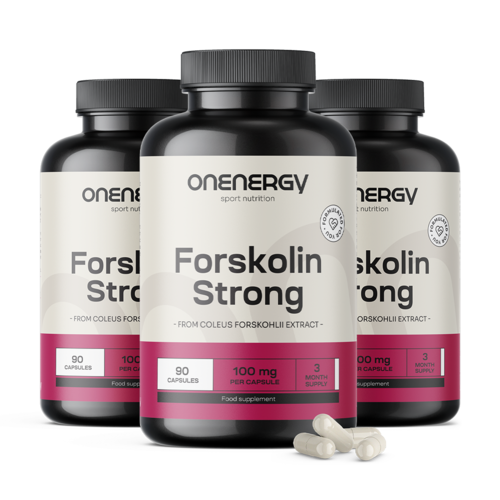 3x Forskolin Strong 100 mg, ensemble 270 gélules