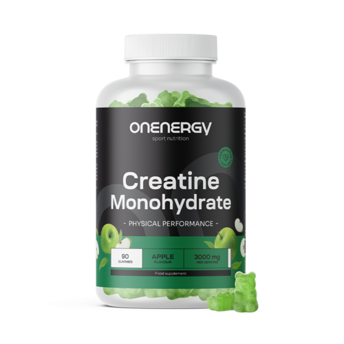 Créatine monohydrate 3000 mg – pomme, 90 gummies