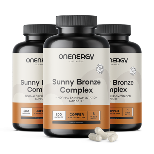 3x Sunny Bronze Complex – soutien au bronzage, ensemble 600 gélules