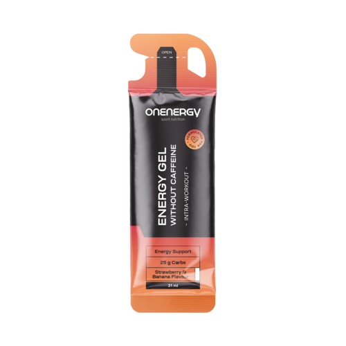 Gel énergétique sans caféine – fraise et banane, 31 ml