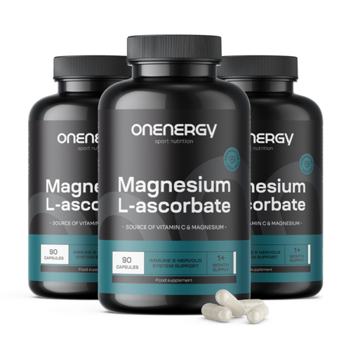 3x L-ascorbate de magnésium, ensemble 270 gélules