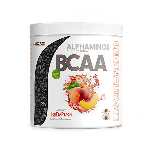 Alphaminos BCAA 2:1:1 végétalien - thé glacé pêche.