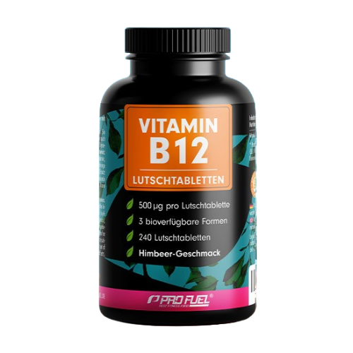 Vitamine B12 sous forme de pastilles - saveur framboise.
