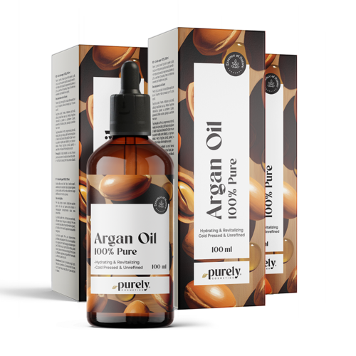 3x 100 % Huile d'argan, ensemble 300 ml