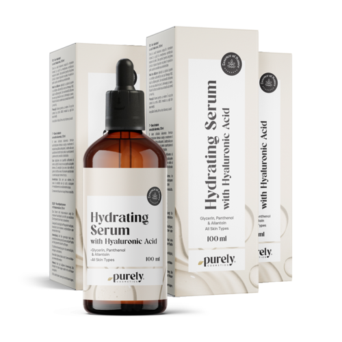 3x Sérum hydratant à l'acide hyaluronique, ensemble 300 ml