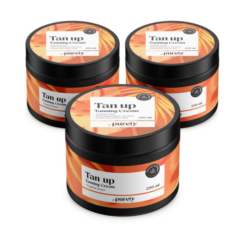 3x Crème bronzante Tan Up – tropic, ensemble 600 ml