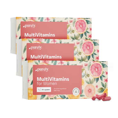 3x Multivitamines pour femmes, ensemble 180 gélules