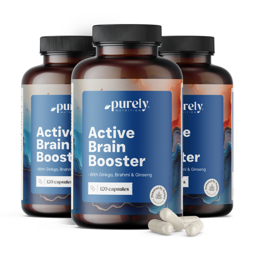 3x Active Brain Booster - soutien cognitif, ensemble 360 gélules