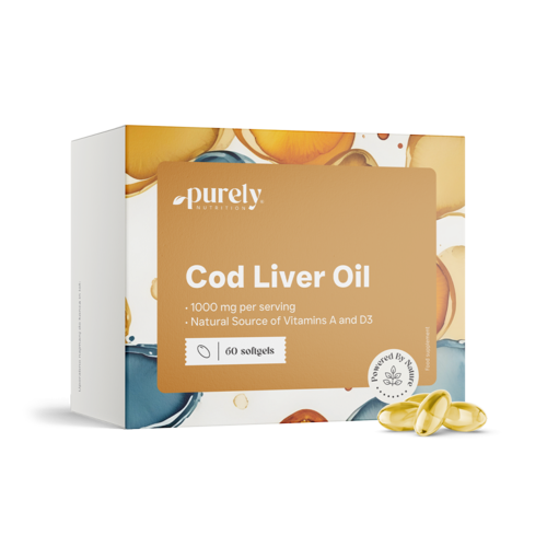 Huile de foie de morue 1000 mg, 60 gélules molles