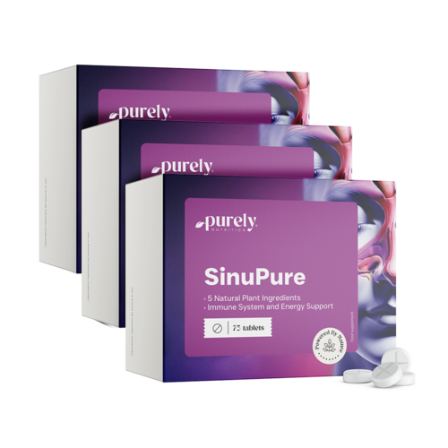 3x SinuPure - soutien de 5 herbes, ensemble 225 comprimés