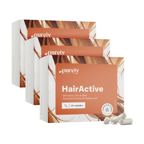 3x HairActive – complexe pour les cheveux, ensemble 90 gélules