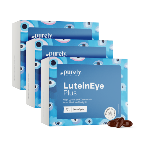 3x LuteinEye Plus – complexe avec lutéine et zéaxanthine, ensemble 90 gélules molles