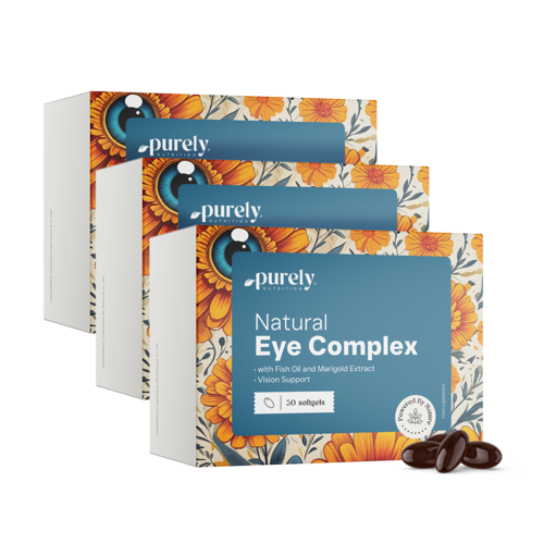 3x Complexe naturel pour les yeux, ensemble 90 gélules souples