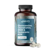Glucosamine, chondroïtine, MSM et acide hyaluronique, 120 gélules