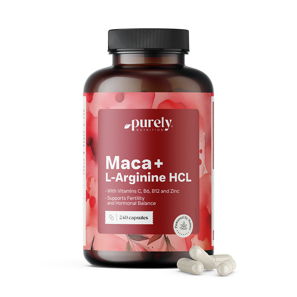 Maca 4000 mg + L-arginin HCl.