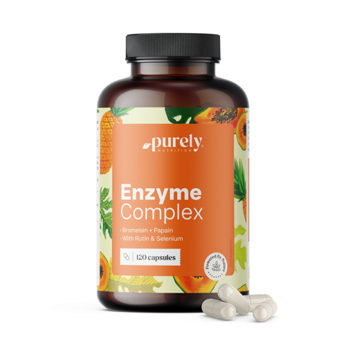 Complexe enzymatique - mélange de bromélaïne et de papaïne, 120 gélules