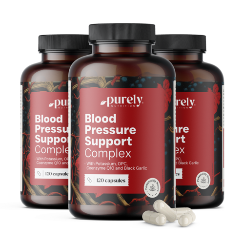 3x Blood Pressure Support Complex – complexe de soutien de la tension artérielle, ensemble 360 gélules