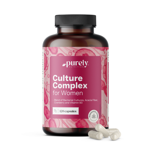 Complexe pour femmes avec cultures microbiologiques, 120 gélules