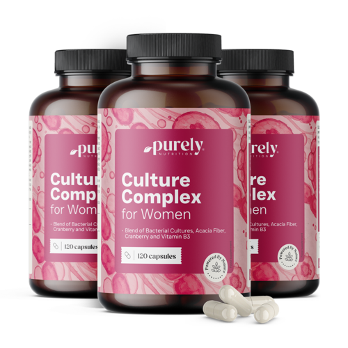 3x Complexe pour femmes avec cultures microbiologiques, ensemble 360 gélules