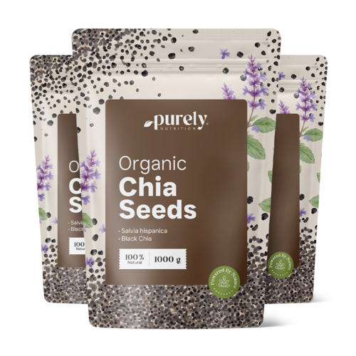 3x BIO Graines de chia, ensemble 3000 g
