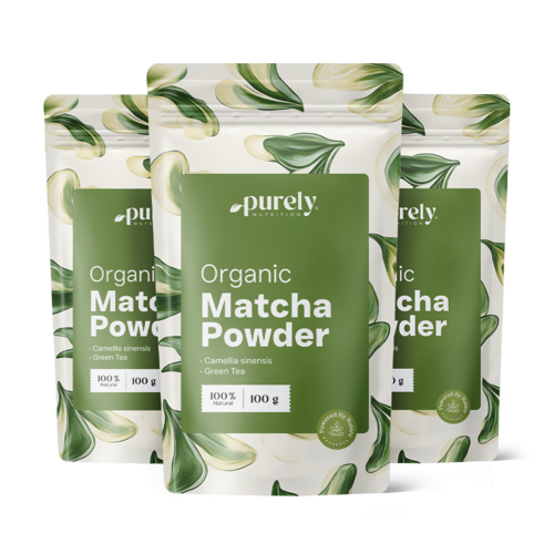3x BIO Matcha en poudre, ensemble 300 g