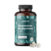 Bisglycinate de magnésium avec vitamine B6, 180 gélules
