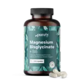 Bisglycinate de magnésium avec vitamine B6, 180 gélules