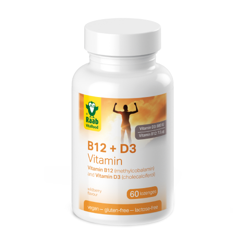 Vitamine D3 + B12 végétalien.