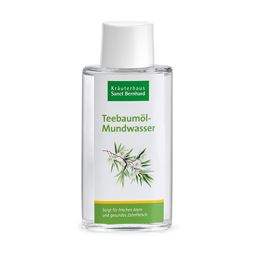Eau buccale au tea tree.