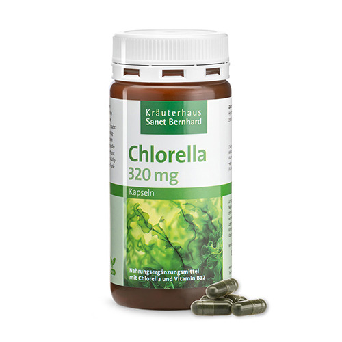 Chlorella. Opis prehranskega dopolnila. Chlorella. Description du produit de complément alimentaire.