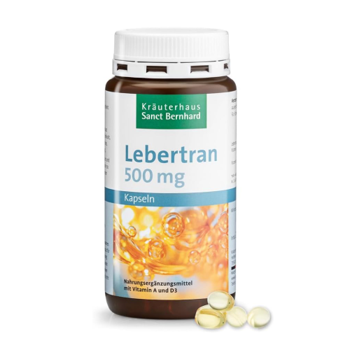 Capsules d'huile de foie de morue.