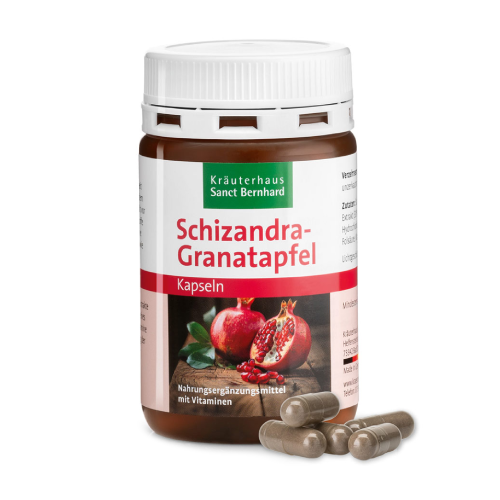 Schisandra et grenade en capsules.