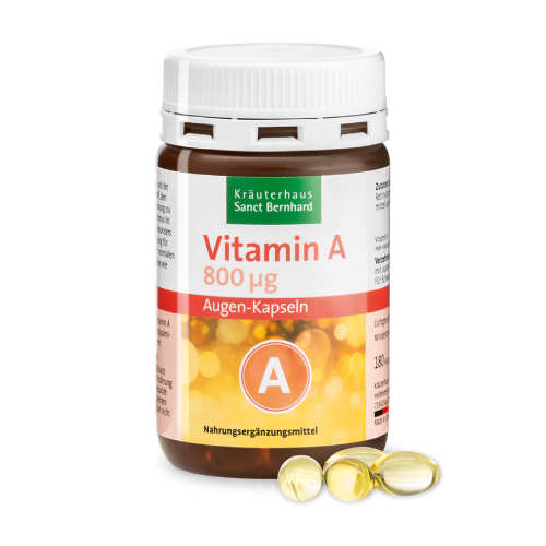 Vitamine A - vision, yeux, 180 gélules