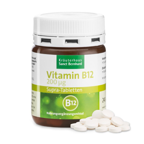 Vitamine B12 Supra, 200 µg, 240 comprimés